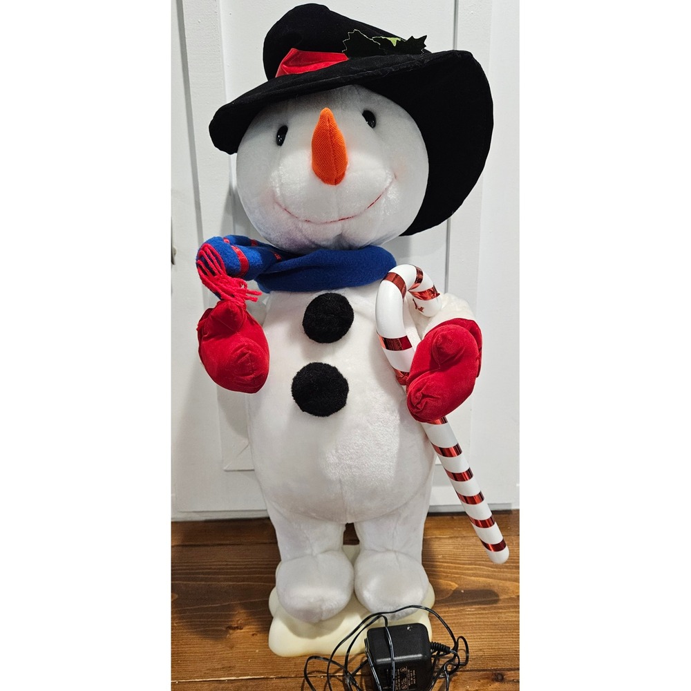 VTG 1997 Telco Motion-ettes Animated Snowman Christmas‎ Display Figure with Box